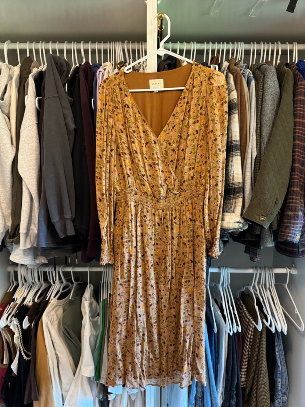 Sezane Robe Abele midi dress